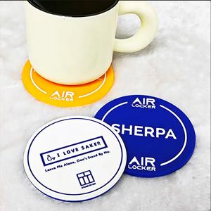 Posavasos Redondo de PVC Suave Personalizado de Alta Calidad, Estilo Clásico para Café - Product Image 3