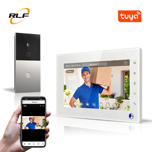 ชุดออดวิดีโออินเตอร์คอมควบคุมด้วยเสียงผ่านแอป Tuya รุ่น F1+V7 ความละเอียด 1080p กันน้ำ เหมาะสำหรับบ้านพักตากอากาศ - Product Image 1