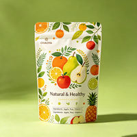 Sachet refermable écologique en kraft, imprimé sur mesure, avec fermeture éclair, pour l'emballage de céréales et d'aliments biologiques, usage commercial.