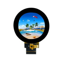 Layar LCD TFT IPS 2,1 inci 480*480 Resolusi Bulat 40 Pin SPI/RGB All View 300nit dengan Layar Sentuh CTP