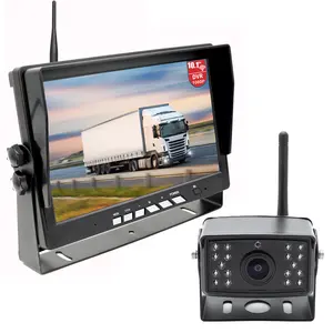 10.1 ''IPS Monitor Com DVR 1080P Wireless Backup Camera Kit Sistema 1X Câmera de visão traseira sem fio IP69K Para Caminhão RV BUS Vehicle