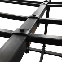 Mesa plegable de cuatro ruedas y carrito para sillas, plataforma extraíble de metal pesado con estante de almacenamiento de plástico personalizado OEM, con diseño de OEM