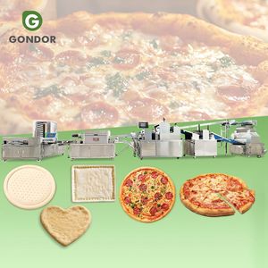 Napoletan Fully Automatic Cool Pizza Bread Base Make Sauce Dispenser Forming Production Line Rolling - Product Image 1
