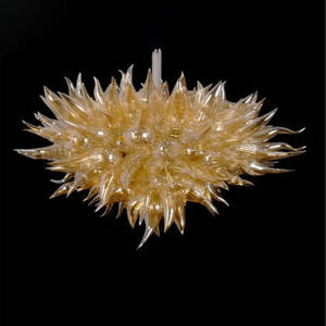 Luminaire suspendu personnalisé en verre soufflé hall d'hôtel villa décoration fête lustre de couleur à led - Product Image 6