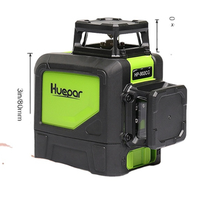 Huepar <span class=keywords><strong>902CG</strong></span> autonivelante línea cruzada de 360 grados, 8 líneas Modo de pulso al aire libre nivel láser de haz verde - Product Image 1