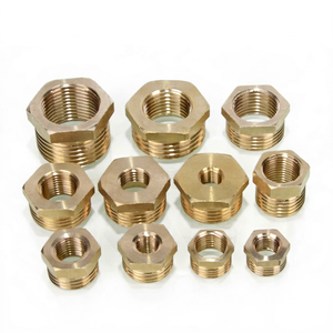 Raccord hexagonal en laiton massif, adaptateur fileté mâle-femelle, raccord de tuyauterie NPT - Product Image 1
