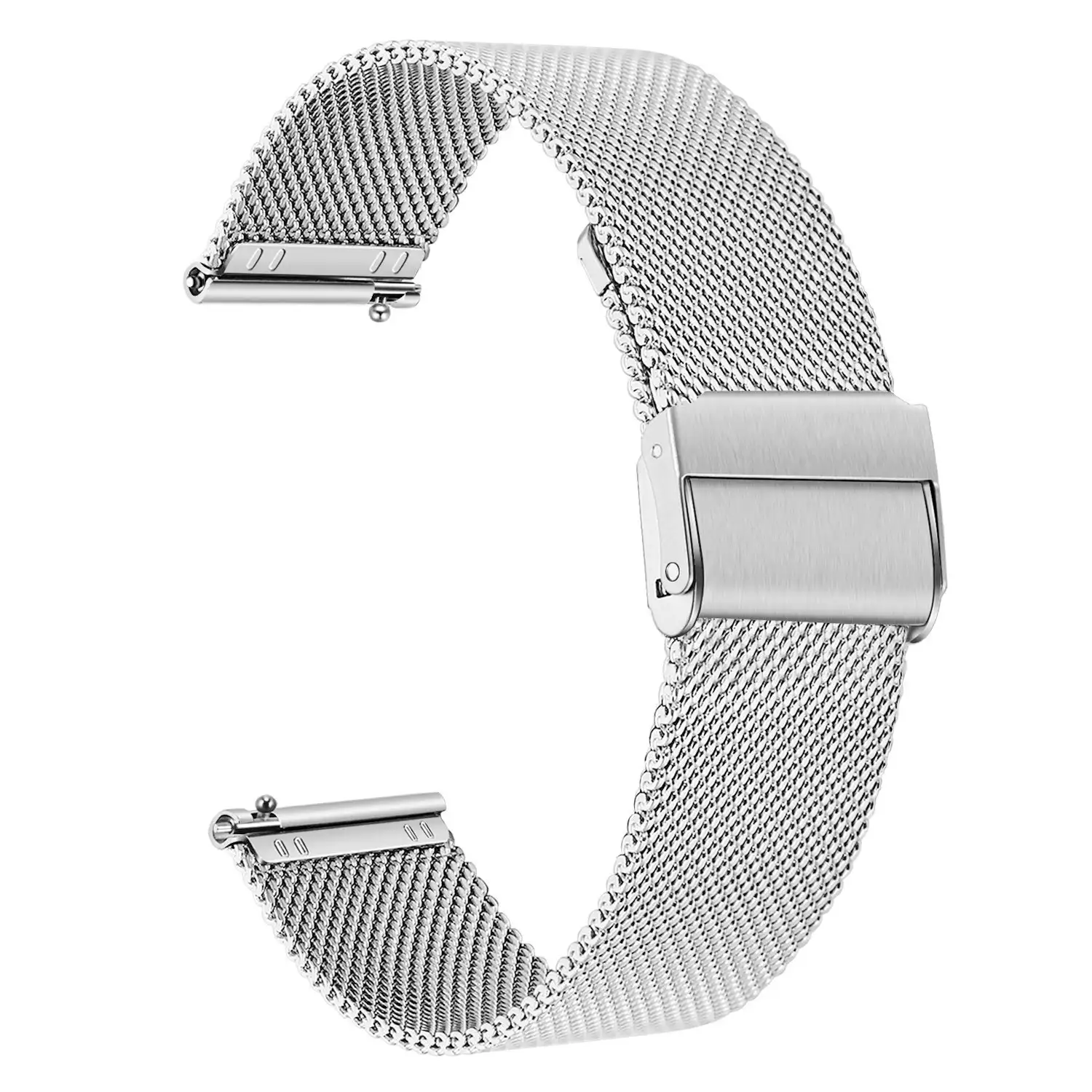 Liberación rápida pulsera Milanese Loop de malla de acero inoxidable banda de reloj de pulsera de correa de 14/16/18/20/22/mm