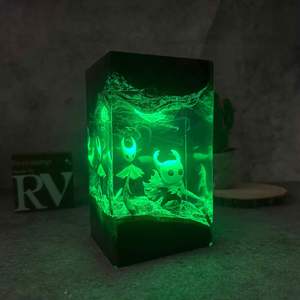 Decorazione in Resina Epossidica Artigianale <span class=keywords><strong>Hollow</strong></span> <span class=keywords><strong>Knight</strong></span> e Wasp Green Path, Regalo per Giocatori, Prodotto in Cina - Product Image 4