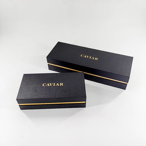 Nhà Máy Bán buôn tùy chỉnh Hộp quà tặng sang trọng bao bì cung cấp thực phẩm màu đen hộp trứng cá muối bao bì Hộp quà tặng - Product Image 3