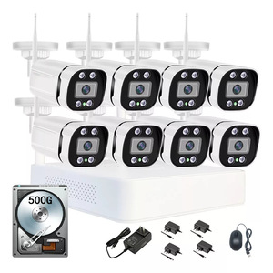 Système de caméra de sécurité WiFi 4CH 3MP pas cher avec enregistrement audio H.265 P2P, <span class=keywords><strong>kit</strong></span> de surveillance vidéo extérieur <span class=keywords><strong>IP</strong></span> Bullet CCTV NVR OEM - Product Image 1