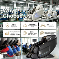 Sillón de Masaje 3D de Lujo 2026 con Pantalla Táctil de Alta Tecnología, Gravedad Cero y Riel SL para Masajes Corporales y de Hombros