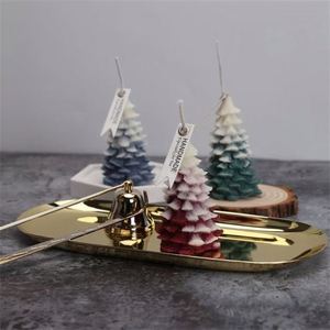 Ensemble de bougies en cire de soja parfumées en forme de mini sapin de Noël, écologiques, en cire d'abeille, pour les fêtes et les mariages - Product Image 5