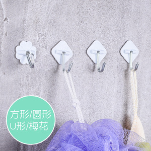 Yi Xiaofan <b>Adhesive</b> <b>Hook</b> White Plastic Mini Strong <b>Hook</b> For Wall Hanging Robe <b>Hooks</b> Easy Installation Modern Style - Product Image 5