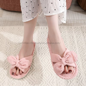 Claquettes pour femmes avec amorti en mousse et semelle extérieure en EVA, pour l'été et l'automne, pour la maison et la chambre, stock disponible - Product Image 2