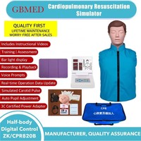 Maniquí de RCP de Medio Cuerpo para Adultos con Configuración Estándar Completa y Controlador Inteligente para Entrenamiento de Habilidades de Primeros Auxilios