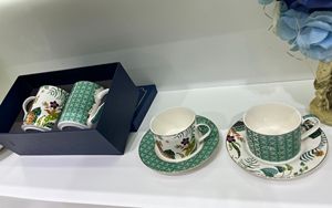 Siberian Tiger <strong>Stitching</strong> and Contrasting Colors Porcelain <strong>Plate</strong> 10.5 Inches 8.5 Inches 7.5 Inches White Dinnerware - Product Image 6