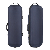 Professionnel Portable 4/4 Fibre De Carbone Violon Étui Rigide Léger Violon Boîte Instrument Sacs & Cas