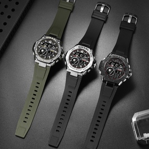 Reloj Digital de Doble Hora SMAEL 8068 para Hombre, Relojes Deportivos de Moda, Cronógrafo Resistente al Agua, Reloj de Pulsera Electrónico con Fecha Automática y Alarma - Product Image 1