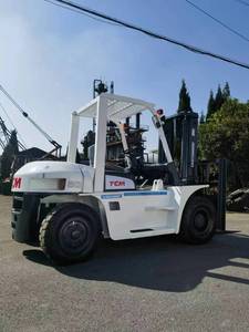 Chariot élévateur diesel d'occasion TCM 6 tonnes, 2 ou 3 montants, fabriqué en Chine avec moteur Isuzu et roulement, pour inspection vidéo. - Product Image 4