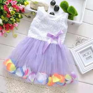 Vestido de niña con encaje para fiesta, cumpleaños, boda, princesa, ropa para bebés y niñas pequeñas, vestidos para niñas - Product Image 1