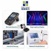 Diode laser rouge 2,65 V/3,0 V 300 mA, boîtier en résine plastique LCP à montage traversant pour lecteur de codes-barres, capteur, éclairage d'affichage