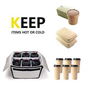 Içecek tutucu ve gıda taşıyıcı teslimat için özel yalıtımlı içecek taşıyıcı - Product Image 5