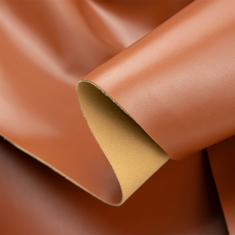 1.0 Thick Faux Nappa PU Artificial Leather Matte Texture Cotton Velvet Sole Fabric Elastic Feature Embossed Fast Delivery