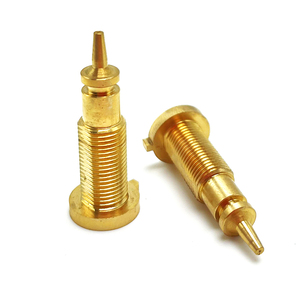 Kim châm thử nghiệm đầu nối bằng thép không gỉ gia công chính xác cho thiết bị điện tử, chi tiết tiện <span class=keywords><strong>CNC</strong></span> bằng đồng thau - Product Image 3