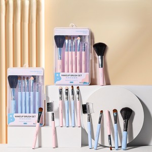 Ensemble de pinceaux de maquillage vegan, marque privée, luxe, 5 pièces, ensemble de pinceaux de maquillage de voyage de haute qualité avec boîte d'emballage - Product Image 1