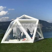 Tente gonflable de taille personnalisée, dôme de Football gonflable, tente à bulles transparente pour la publicité, fête, Camping, événements, mariage