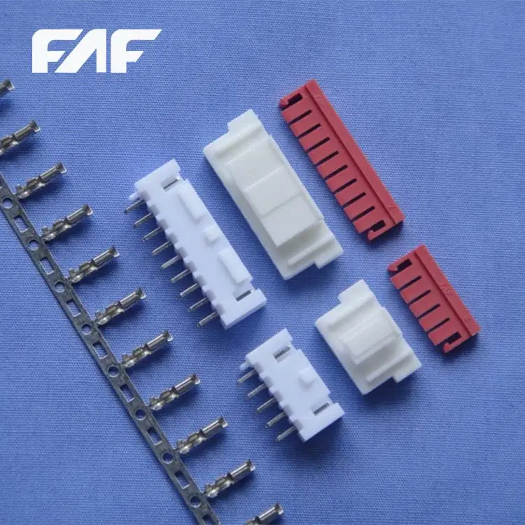 FAF B250011 SX003  Nylon 66 Phosphor Bronze/Brass 2.50mm Pitch Wire To Board Connector 2-15 Pins Housing