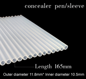 Tube d'emballage protecteur en plastique transparent PP pour <span class=keywords><strong>crayon</strong></span> à <span class=keywords><strong>sourcils</strong></span> à cordon, conteneur cylindrique droit pour cosmétiques - Product Image 4