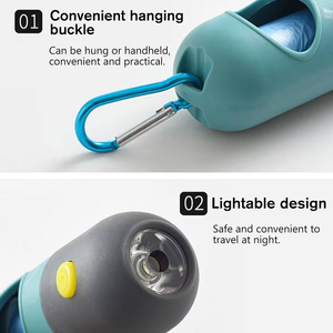 Custom Dog Poop Waste Bag Dispenser with LED Flashlight <b>Pet</b> Waste Bag Holder Dog Poop Dispenser Bag Holder - Product Image 6