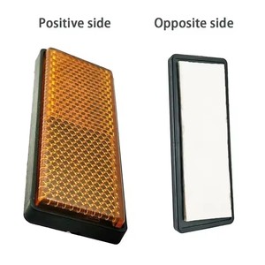Motocicleta Rectángulo Reflectante Tira de Advertencia Pegatina Bicicleta Scooter Quad Caravana Camión Tornillo en Reflector de Seguridad Pegatinas Calcomanías - Product Image 4