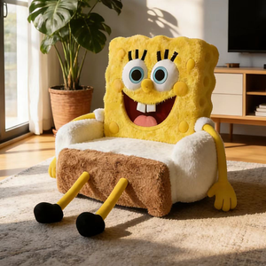 Sillón <span class=keywords><strong>de</strong></span> Peluche Personalizado <span class=keywords><strong>de</strong></span> <span class=keywords><strong>Bob</strong></span> <span class=keywords><strong>Esponja</strong></span>, Sofá <span class=keywords><strong>de</strong></span> Terciopelo con Personajes <span class=keywords><strong>de</strong></span> Dibujos Animados, Muebles Creativos para Dormitorio Infantil, Regalo <span class=keywords><strong>de</strong></span> Cumpleaños - Product Image 2