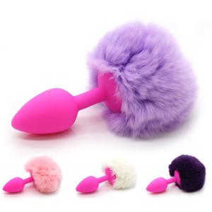 Doux Petite Taille Lapin Queue de Lapin Silicone <span class=keywords><strong>Anal</strong></span> godemichet <span class=keywords><strong>Anal</strong></span> jouet sexuel pour les femmes cosplay - Product Image 2