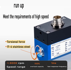 Sensor de Par Dinámico Rotatorio Serie KDEV de KaiDC con Transductor de Par de 0.2 Nm, Eje de 8 mm, 24 V CC, Sensores de Fuerza y Celdas de Carga - Product Image 4