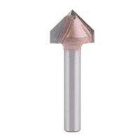 TideWay 6mm 8mm Shank AlTin Coated 3D V-Groove Climb Milling Cutter 60 90 120 150 Derajat Mata Bor Router MDF yang Dapat Disesuaikan untuk Kayu