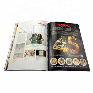 Tùy chỉnh thiết kế đầy đủ màu sắc giấy softcover tập sách tài liệu quảng cáo Danh mục in ấn Tạp Chí với tem vàng với tại chỗ <span class=keywords><strong>UV</strong></span> - Product Image 2