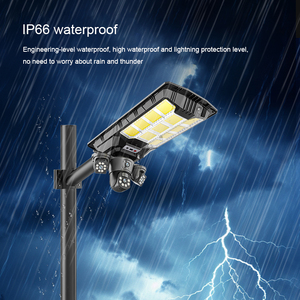 Solar Street Light With Camera 4G Wifi 6MP Outdoor Solar Monintoring <b>Lamp</b> CCTV <b>Wireless</b> Net Work Camera With 800W Solar Camera - Product Image 2