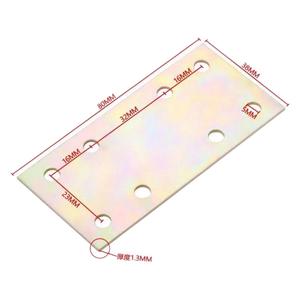 Pièce de connexion plate 4x8 en acier laminé à froid plaqué, support de meuble durable, connecteur de support d'étagère - Product Image 5