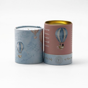 กระป๋องบรรจุภัณฑ์กระดาษเกรดอาหารแบบย่อยสลายได้ ออกแบบโลโก้ได้ตามต้องการ พร้อมฝาอลูมิเนียม สำหรับบรรจุใบชา - Product Image 3