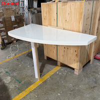 Table de consultation médicale moderne en pierre composite pour clinique hospitalière