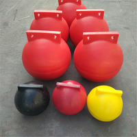 Boule de flotteur sphérique PE personnalisée à haute flottabilité pour les fournitures marines bouée amarrage charnière rivière barrage marqueur terrain de pêche