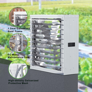 Ventilateur d'extraction à haut débit d'air IP66, 1100W, EC, 430 tr/min, 40700m³/h, pour hangar d'élevage et serre agricole - Product Image 5