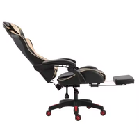 Chaise de jeu inclinable de course de prix usine avec repose-pieds chaises de jeu larges multicolores