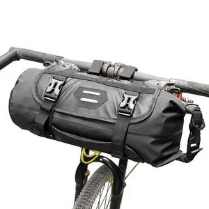 IDS 2023กระเป๋าขี่จักรยานเสือภูเขาพับได้,กระเป๋าใส่ของได้เยอะกันน้ำสำหรับจักรยานกระเป๋าด้านหน้ารถบนถนน