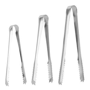 Stainless Steel Ice Tongs 3 Sizes Non Slip Kitchen Food Serving <b>Tools</b> For Barbecue Baking Sugar Cube Charcoal - Product Image 1