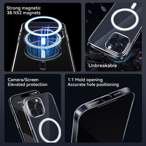 3 डी चुंबकीय रिंग स्पष्ट मामला आईफोन 17 प्रो मैक्स के लिए 3 डी चुंबकीय रिंग स्पष्ट मामला 1 मिमी पतला पीसी स्पष्ट चुंबकीय मामला - Product Image 3