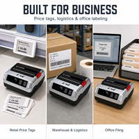 Printer Label Thermal Langsung dan Printer Label Transfer Thermal OEM/ODM Nirkabel untuk Tag Perhiasan RFID